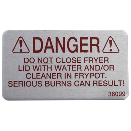 (image for) Henny Penny 36099 LABEL - DANGER